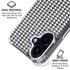 Houndstooth Black/White iPhone 16 Clear Case