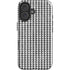 Houndstooth Black/White iPhone 16 Impact Case