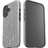 Houndstooth Black/White iPhone 16 Impact Case