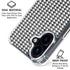 Houndstooth Black/White iPhone 16 Plus Clear Case
