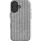 Houndstooth Black/White iPhone 16 Plus Impact Case