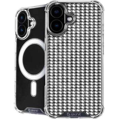 Houndstooth Black/White iPhone 16 Plus MagSafe Case