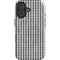 Houndstooth Black/White iPhone 16 Plus Magsafe Impact Case