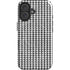 Houndstooth Black/White iPhone 16 Plus Magsafe Impact Case