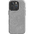 Houndstooth Black/White iPhone 16 Pro Impact Case