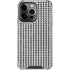 Houndstooth Black/White iPhone 16 Pro Max Clear Case