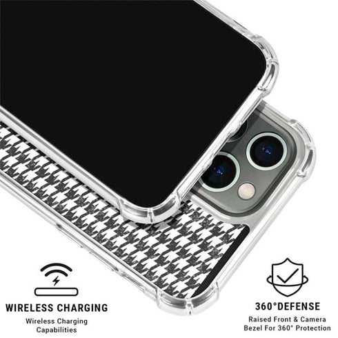 Houndstooth Black/White iPhone 16 Pro Max Clear Case
