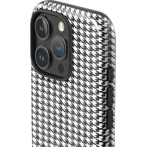 Houndstooth Black/White iPhone 16 Pro Max Impact Case