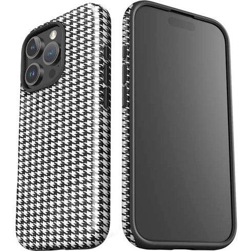 Houndstooth Black/White iPhone 16 Pro Max Impact Case