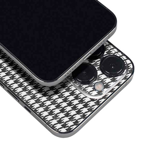 Houndstooth Black/White iPhone 16 Pro Max Skin