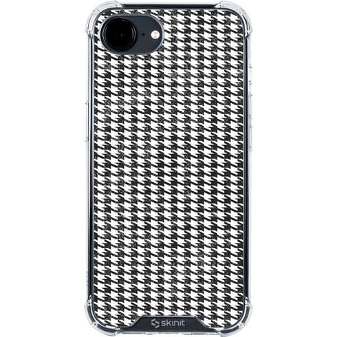 Houndstooth Black/White iPhone 16e Clear Case