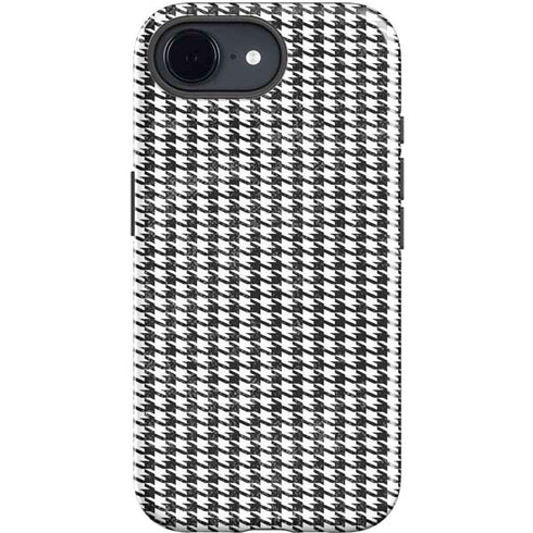 Houndstooth Black/White iPhone 16e Impact Case