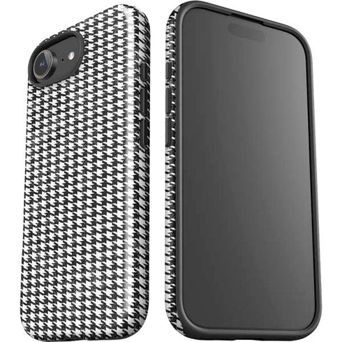Houndstooth Black/White iPhone 16e Impact Case