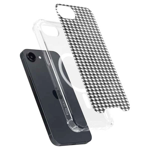 Houndstooth Black/White iPhone 16e MagSafe Case