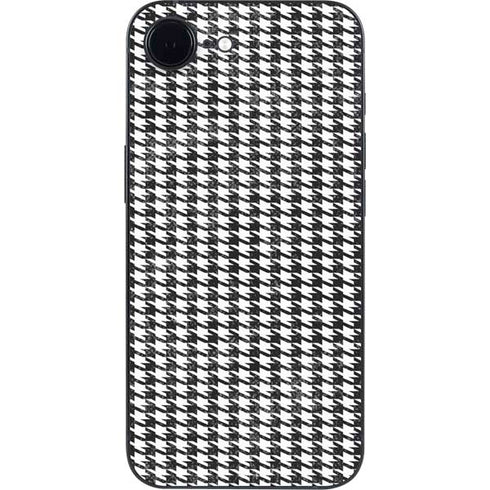 Houndstooth Black/White iPhone 16e Skin
