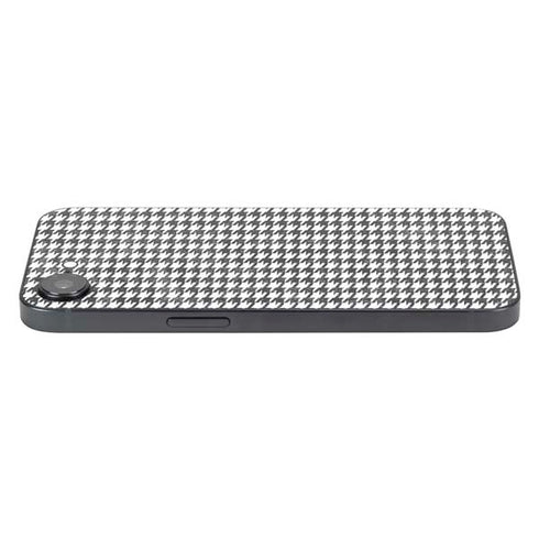 Houndstooth Black/White iPhone 16e Skin