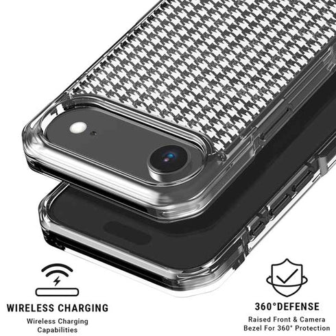 Houndstooth Black/White iPhone 17 Air Clear Case