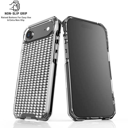 Houndstooth Black/White iPhone 17 Air Clear Case