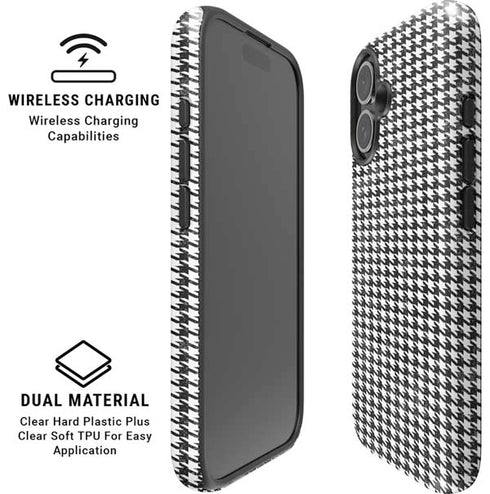 Houndstooth Black/White iPhone 17 Magsafe Impact Case
