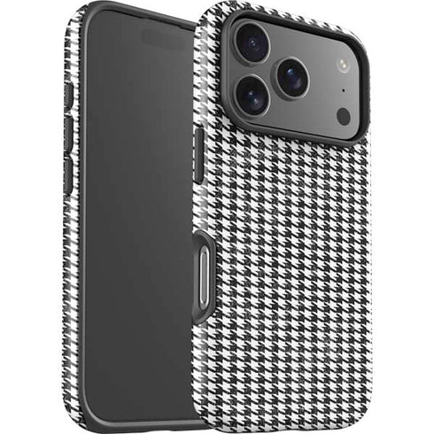 Houndstooth Black/White iPhone 17 Pro Max Impact Case