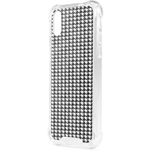 Houndstooth Black/White iPhone XS Clear Case