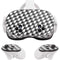 Houndstooth Black/White Meta Quest 3S Skin