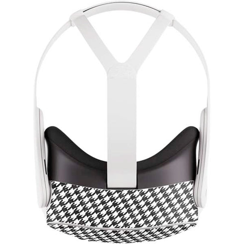 Houndstooth Black/White Meta Quest 3S Skin