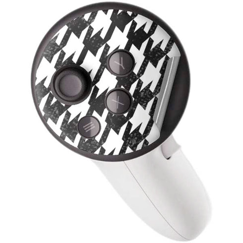 Houndstooth Black/White Meta Quest 3S Skin