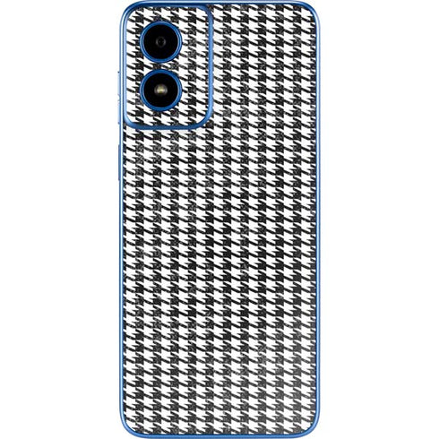 Houndstooth Black/White Moto G Play 4G (2024) Skin