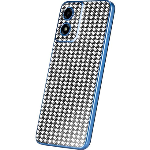 Houndstooth Black/White Moto G Play 4G (2024) Skin