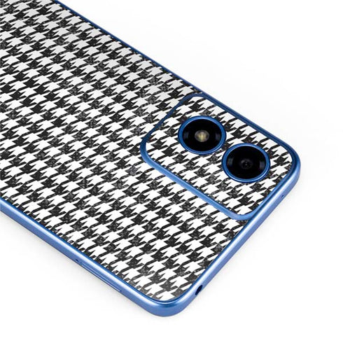 Houndstooth Black/White Moto G Play 4G (2024) Skin