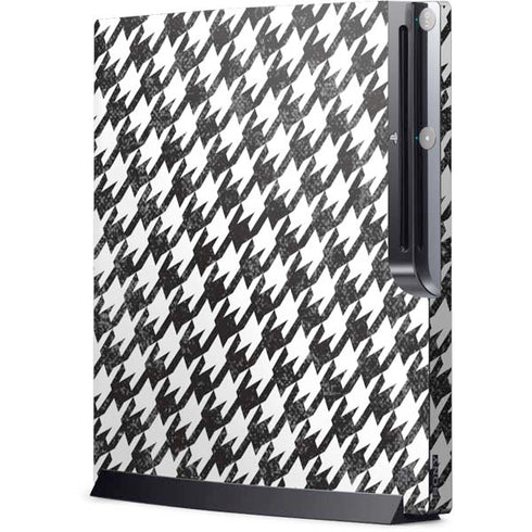 Houndstooth Black/White Playstation 3 & PS3 Slim Skin