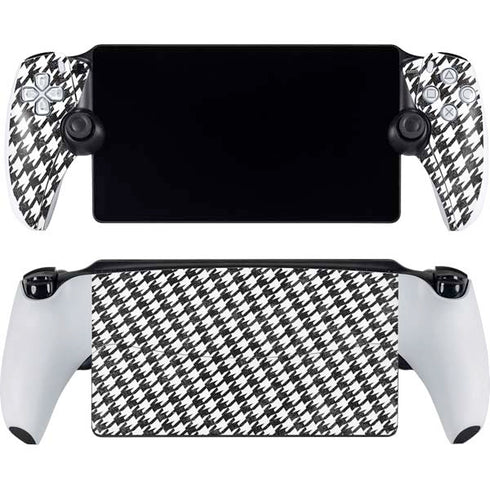 Houndstooth Black/White PlayStation Portal Remote Player Skin