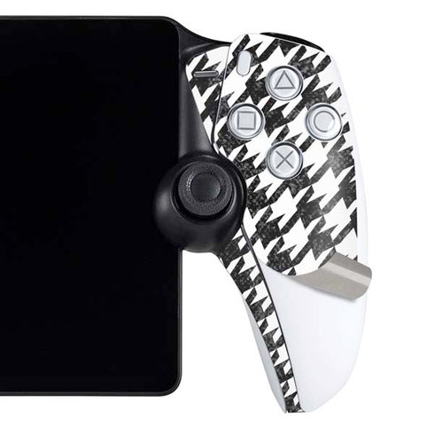 Houndstooth Black/White PlayStation Portal Remote Player Skin