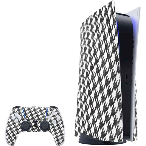 Houndstooth Black/White PlayStation PS5 Skins