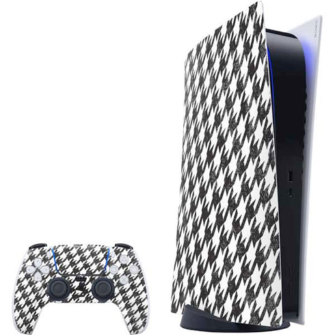 Houndstooth Black/White PlayStation PS5 Skins