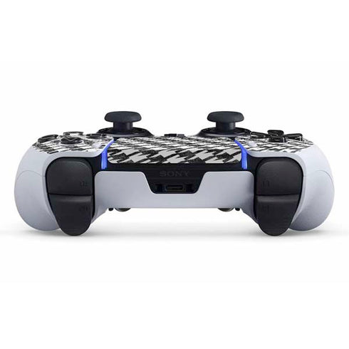 Houndstooth Black/White PS5 DualSense Edge Pro Controller Skin