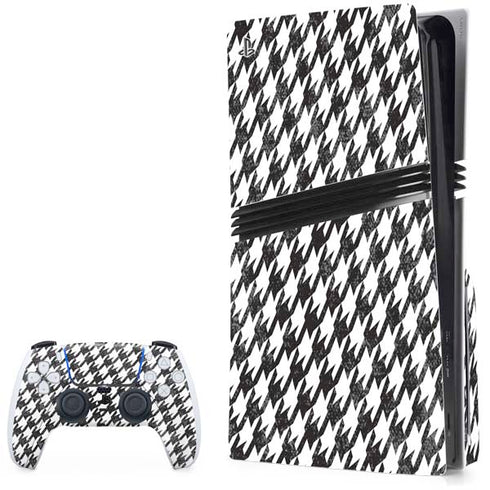 Houndstooth Black/White PlayStation PS5 Skins