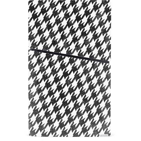 Houndstooth Black/White PS5 Slim Digital Edition Console Skin