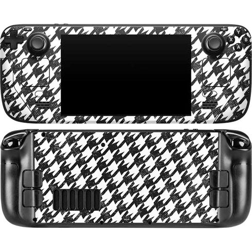 Houndstooth Black/White Steam Deck Handheld Gaming Computer Skin