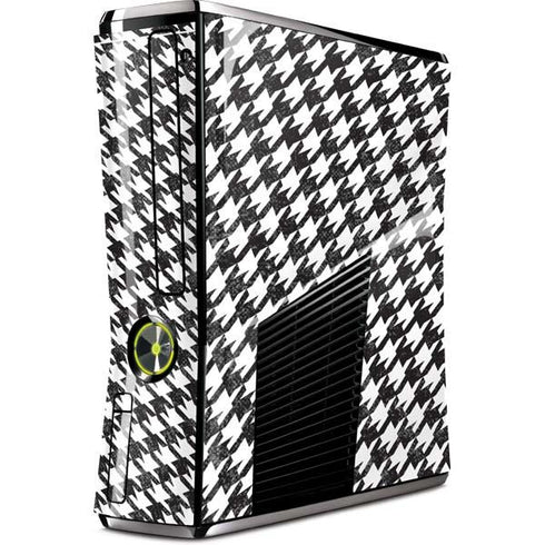 Houndstooth Black/White Xbox 360 Slim (2010) Skin