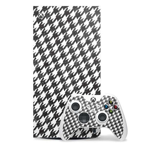 Houndstooth Black/White Xbox Series X Skins