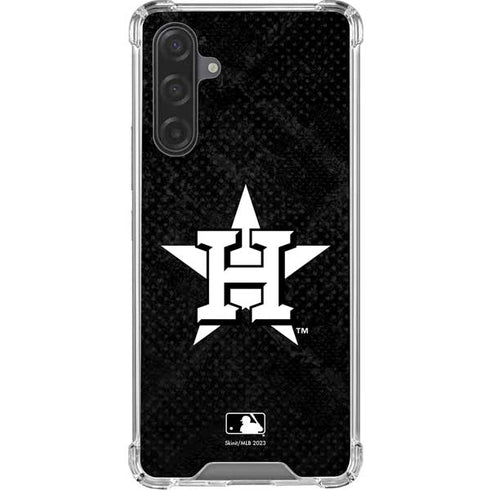MLB Houston Astros Dark Wash Galaxy A17 Clear Case
