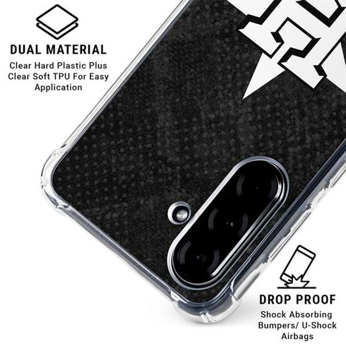 MLB Houston Astros Dark Wash Galaxy A36 5G Clear Case