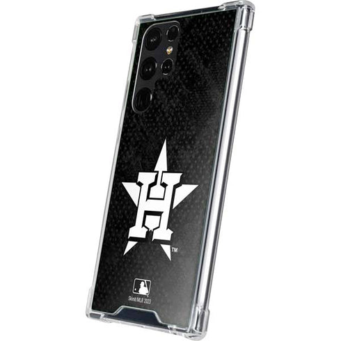 MLB Houston Astros Dark Wash Galaxy S23 Ultra Clear Case