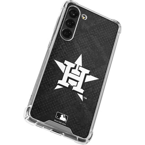 MLB Houston Astros Dark Wash Galaxy S24 FE Clear Case