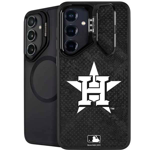 MLB Houston Astros Dark Wash Galaxy S24 FE Kickstand Case