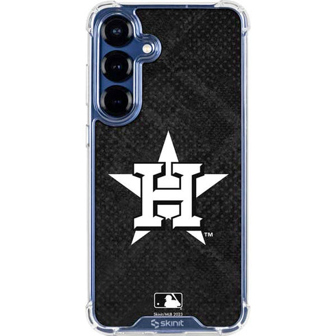 MLB Houston Astros Dark Wash Galaxy S25 Plus Clear Case