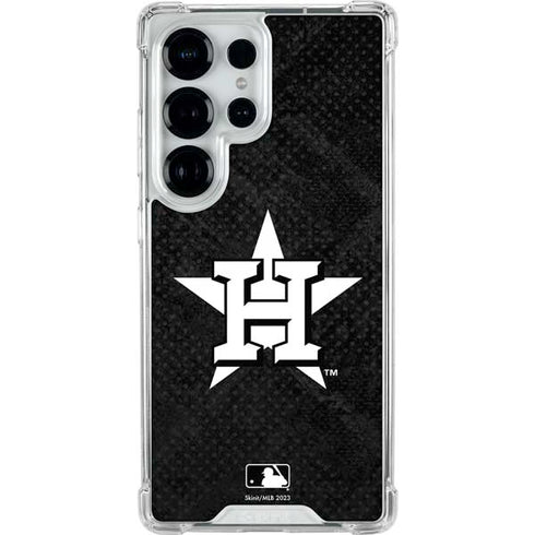 MLB Houston Astros Dark Wash Galaxy S25 Ultra Clear Case
