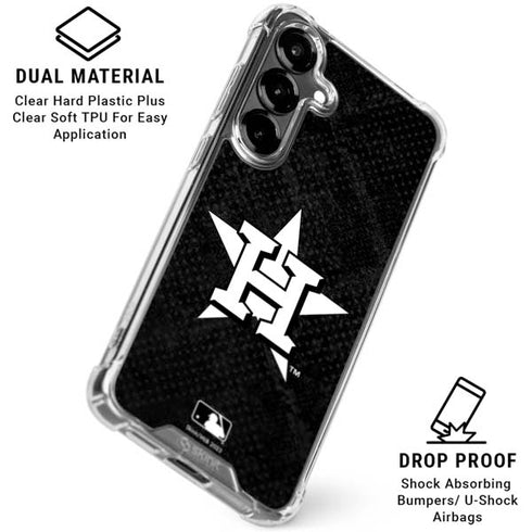 MLB Houston Astros Dark Wash Galaxy S26 Plus Clear Case